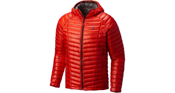 Mountain Hardwear Ghost Whisperer Hooded Down Jacket - Men's-State Orange-Small