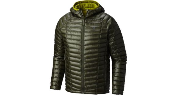Mountain Hardwear Ghost Whisperer Hooded Down Jacket - Men's-Surplus Green-Large