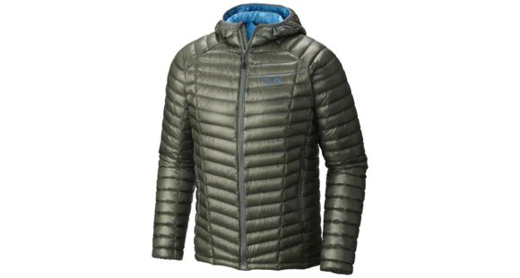 Mountain Hardwear Ghost Whisperer Hooded Down Jacket - Men's-Thunderhead Grey-Medium