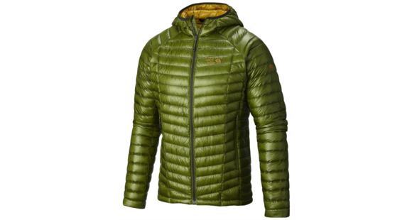 Mountain Hardwear Ghost Whisperer Hooded Down Jacket - Men's-Amphibian/Inca Gold-XX-Large