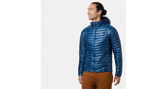 Mountain Hardwear Ghost Whisperer Hooded Down Jacket, Nightfall Blue, XXL, 1560921448-XXL