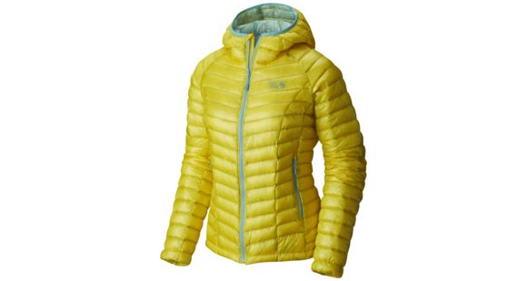 Mountain Hardwear Ghost Whisperer Hooded Down Jacket - Women's-Lemon Twist-Large