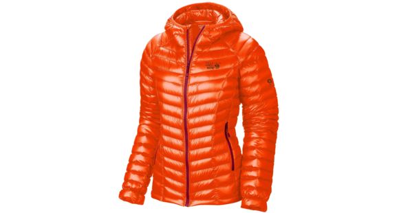 Mountain Hardwear Ghost Whisperer Hooded Down Jacket - Women's-Navel Orange-Medium