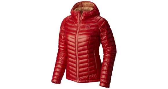 Mountain Hardwear Ghost Whisperer Hooded Down Jacket - Women's-Scarlet Red-Large