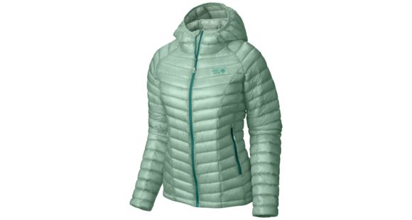 Mountain Hardwear Ghost Whisperer Hooded Down Jacket - Women's-Sea Ice-Medium