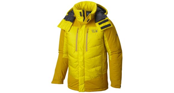 Mountain Hardwear Glacier Guide Down Parka - Men's-Electron Yellow-X-Large