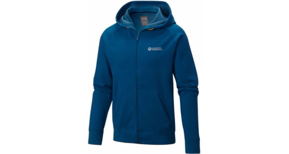 Mountain Hardwear Graphic Full Zip Hoody - Men's-Phoenix Blue-X-Large