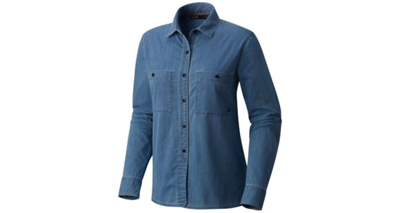 Mountain Hardwear Hardwear Denim Shirt - Women's, Light Wash, L, 1777171414-L