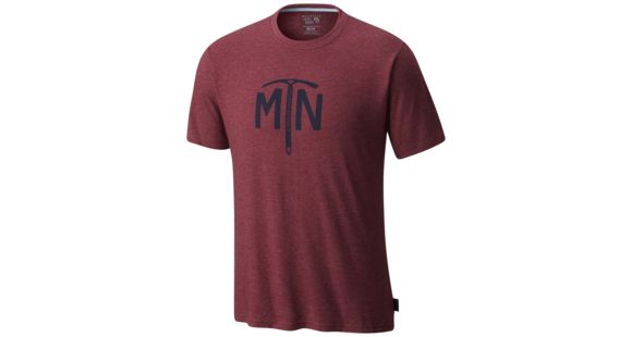 Mountain Hardwear Hardwear Ice Axe Short Sleeve Tee - Men's-Heather Cote Du Rhone-Large
