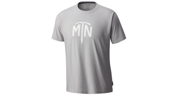 Mountain Hardwear Hardwear Ice Axe Short Sleeve Tee - Men's-Heather Grey Ice-Medium