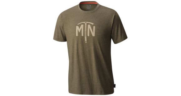 Mountain Hardwear Hardwear Ice Axe Short Sleeve Tee - Men's-Heather Stone Green-XX-Large