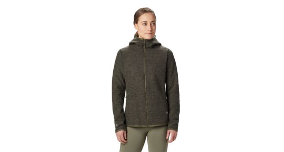 Mountain Hardwear Hatcher Full Zip Hoody - Women's, Dark Army, Small, OL8296304-S