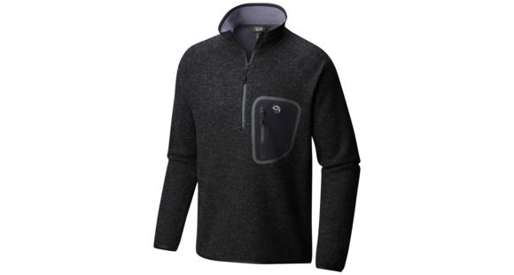 Mountain Hardwear Hatcher Half Zip Pullover - Men's, Black, Medium, 1824661010-M