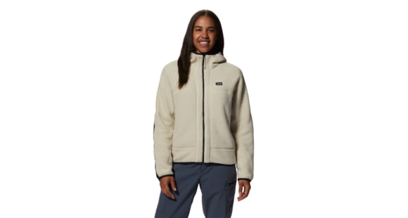 Mountain Hardwear HiCamp Fleece Full Zip Hoody - Women's, Medium, Wild Oyster, 2002601284-Wild Oyster-M