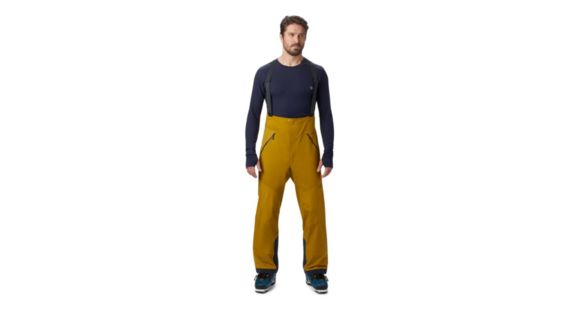 Mountain Hardwear High Exposure GTX C-Knit Bib - Men's, Dark Bolt, Extra Large, Regular Inseam, 1851441236-XL- R