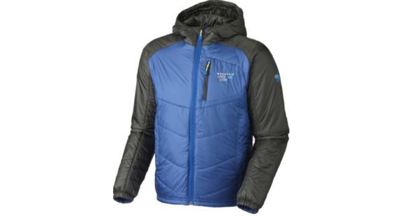 Mountain Hardwear Hooded Compressor Jacket - Men's-Azul/Shark-Medium