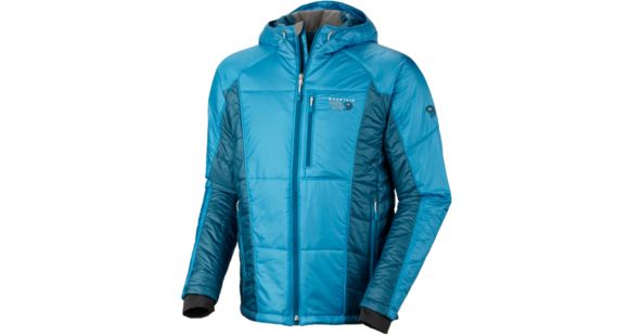 Mountain Hardwear Hooded Compressor Jacket - Men's-Costeau/Costeau-X-Large