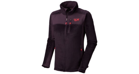 Mountain Hardwear Hoodless Monkey Woman Grid Jacket - Women's-Dark Plum-X-Small