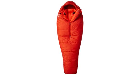 Mountain Hardwear HyperLamina Torch 0 Sleeping Bag (Synthetic)-Red-Regular-Right