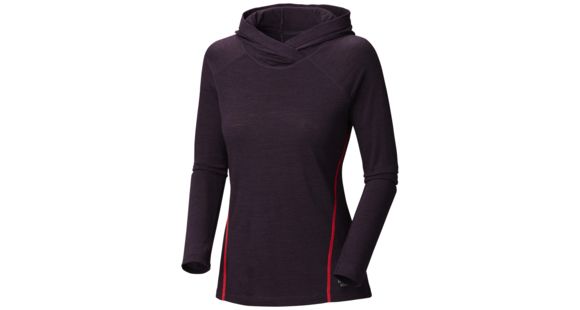 Mountain Hardwear Integral Long Sleeve Hoody - Women's-Dark Plum-X-Small