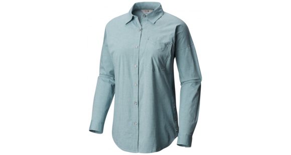 Mountain Hardwear Karsee Long Sleeve Flannel Shirt - Women's, Washed Out Blue, Medium, 1795361416-M
