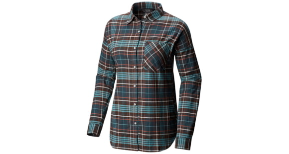 Mountain Hardwear Karsee Long Sleeve Shirt, Blue Spruce, XL, 1795361310-XL