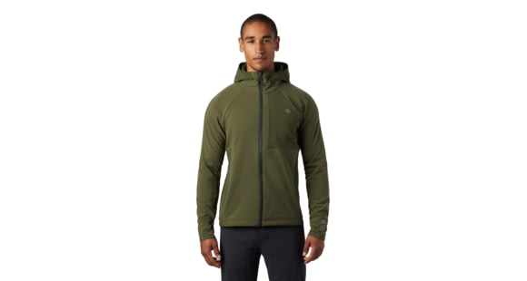 Mountain Hardwear Keele Hoody - Men's, Dark Army, Large, OM8737304-L