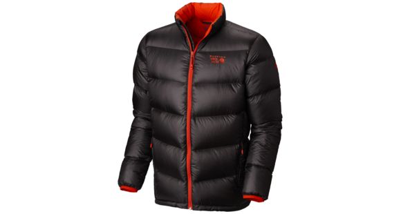 Mountain Hardwear Kelvinator Down Jacket - Men's-Shark/State Orange-XX-Large