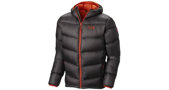 Mountain Hardwear Kelvinator Hooded Jacket - Men's-Shark/State Orange-XX-Large