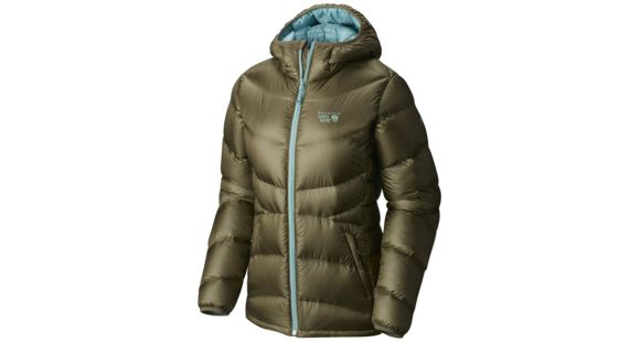 Mountain Hardwear Kelvinator Hooded Jacket - Women's-Stone Green-Medium