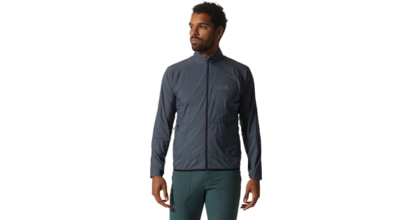 Mountain Hardwear Kor AirShell Full Zip Jacket - Men's, Blue Slate, Small, 1985041450-S