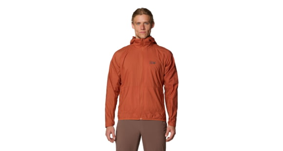 Mountain Hardwear Kor AirShell Hooded Jacket - Men's, Raw Carnelian, S, 190423023615