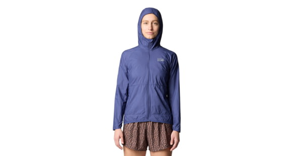Mountain Hardwear Kor Airshell Hooded Jacket - Women's, Lapis Dusk, L, 190423039739