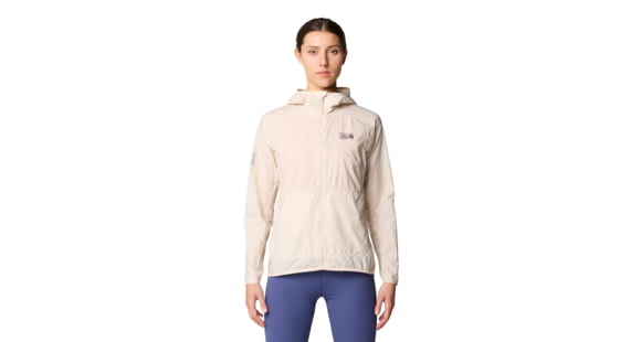 Mountain Hardwear Kor Airshell Hooded Jacket - Women's, Talc, L, 190423039630