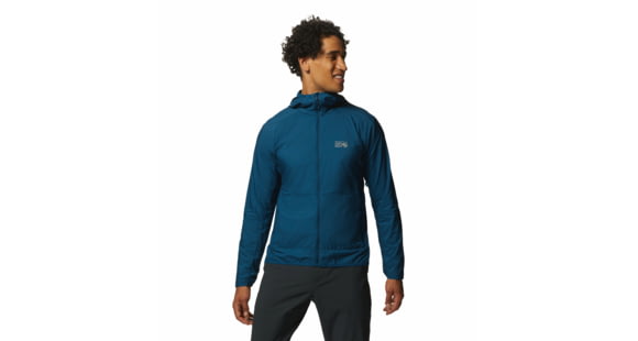 Mountain Hardwear Kor AirShell Hoody - Men's, Dark Caspian, Extra Large, 1985031418-Dark Caspian-XL