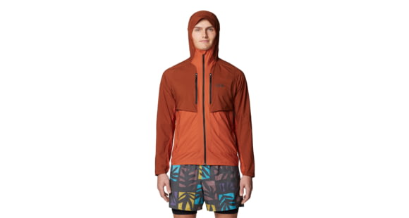 Mountain Hardwear Kor AirShell Hybrid Hooded Jacket - Men's, Iron Oxide, Raw Carnelian, S, 190423029419