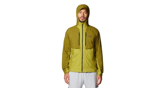 Mountain Hardwear Kor AirShell Hybrid Hooded Jacket - Men's, Vetiver, Moon Moss, XL, 190423029570