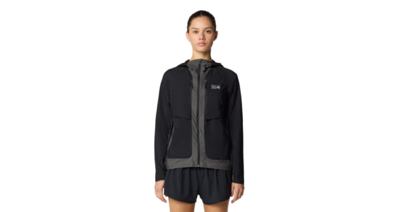 Mountain Hardwear Kor AirShell Hybrid Hooded Jacket - Women's, Black/Volcanic, XS, 190423053513