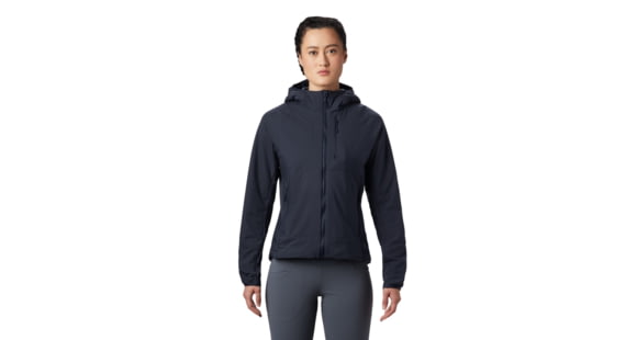 Mountain Hardwear Kor Cirrus Hybrid Hoody - Women's, Dark Zinc, Small, OL8604406-S