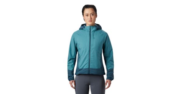 Mountain Hardwear Kor Cirrus Hybrid Hoody - Women's, Washed Turq, Large, 1879911447-L