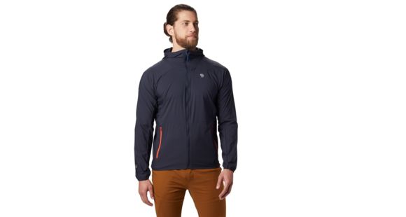 Mountain Hardwear Kor Preshell Hoody - Men's, Dark Zinc, Small, OM7395406-S