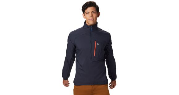 Mountain Hardwear Kor Preshell Pullover - Men's, Dark Zinc, Medium, 1828221406-M