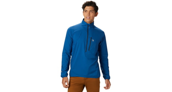 Mountain Hardwear Kor Preshell Pullover - Men's, Nightfall Blue, Small, 1828221448-S