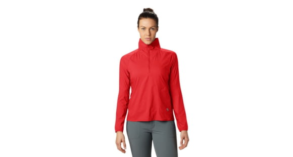 Mountain Hardwear Kor Preshell Pullover - Women's, Fiery Red, Extra Small, 1828401636-XS
