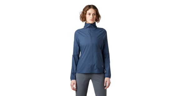 Mountain Hardwear Kor Preshell Pullover - Women's, Zinc, Extra Small, 1828401492-XS