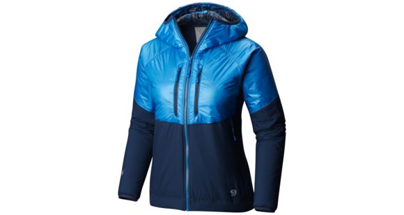 Mountain Hardwear Kor Strata Alpine Hoody Jacket - Women's, Prism Blue, Small, 1803731453-S