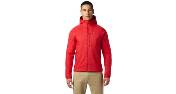 Mountain Hardwear Kor Strata Hooded Jacket - Mens, Dark Brick, Medium, OM8170603-M