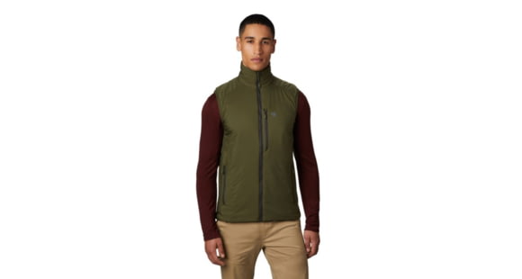 Mountain Hardwear Kor Strata Vest - Men's, Dark Army, Medium, OM8171304-M