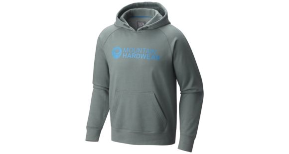 Mountain Hardwear Logo Graphic Pullover Hoody - Men's-Thunderhead Grey-Large