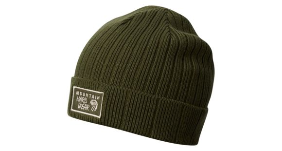 Mountain Hardwear MHW Logo Beanie Hat, Surplus Green, One Size, 1796571347-O/S